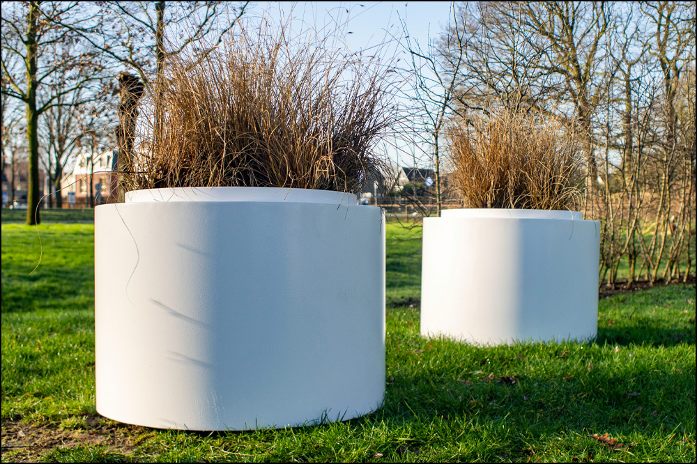 ADEZZ TOPIC extra large ROUND Aluminium Modern Garden Planters