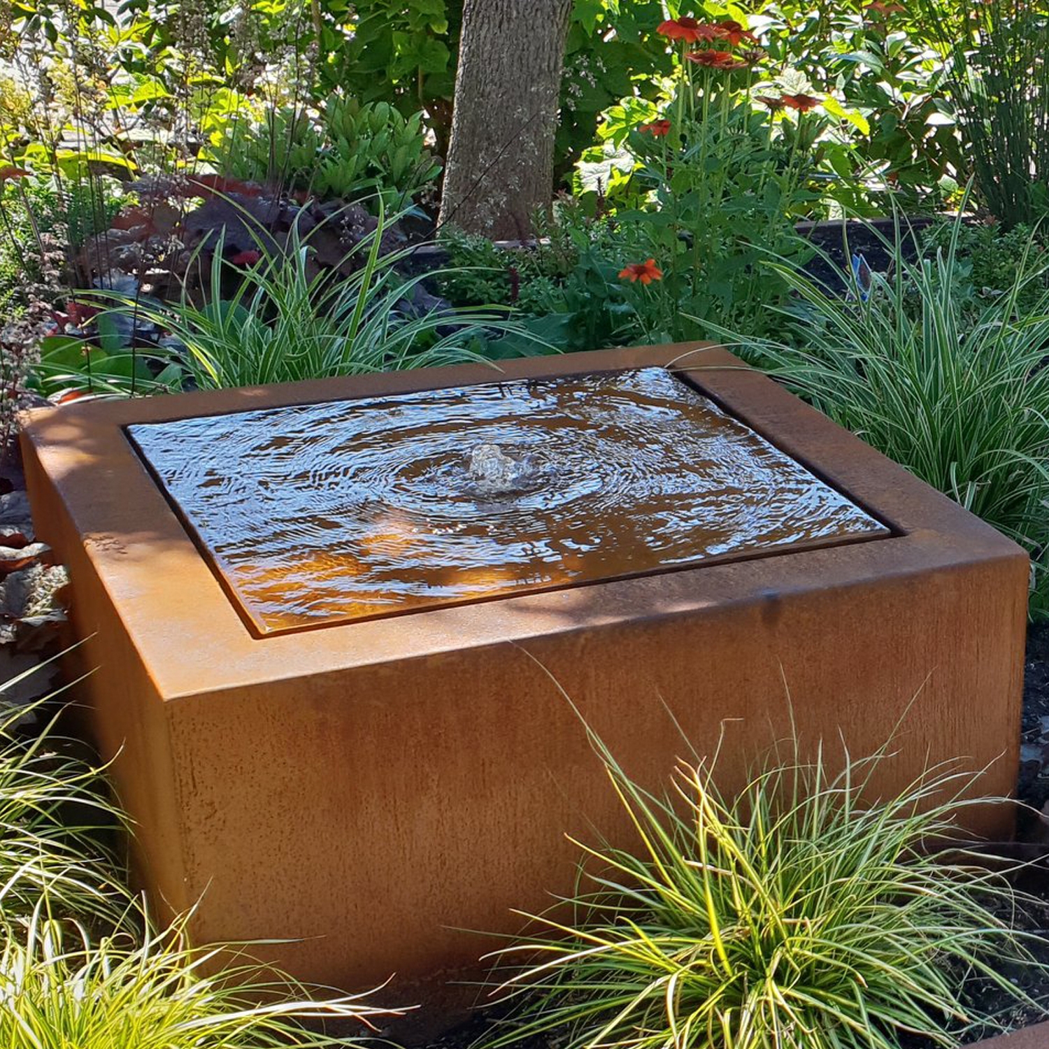 CB12 ADEZZ Corten Steel Water Table Feature