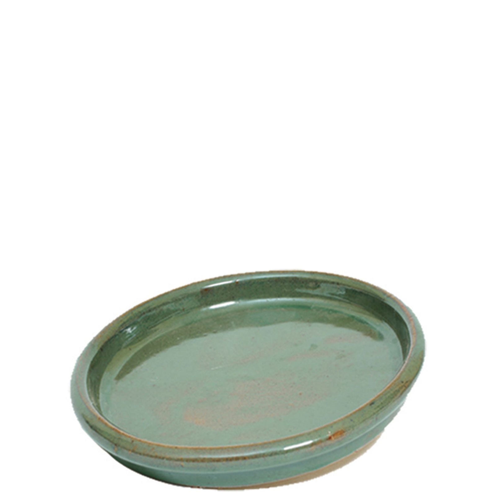 HandThrown Green Glazed Terracotta Saucer (4 sizes) D30cm SG30