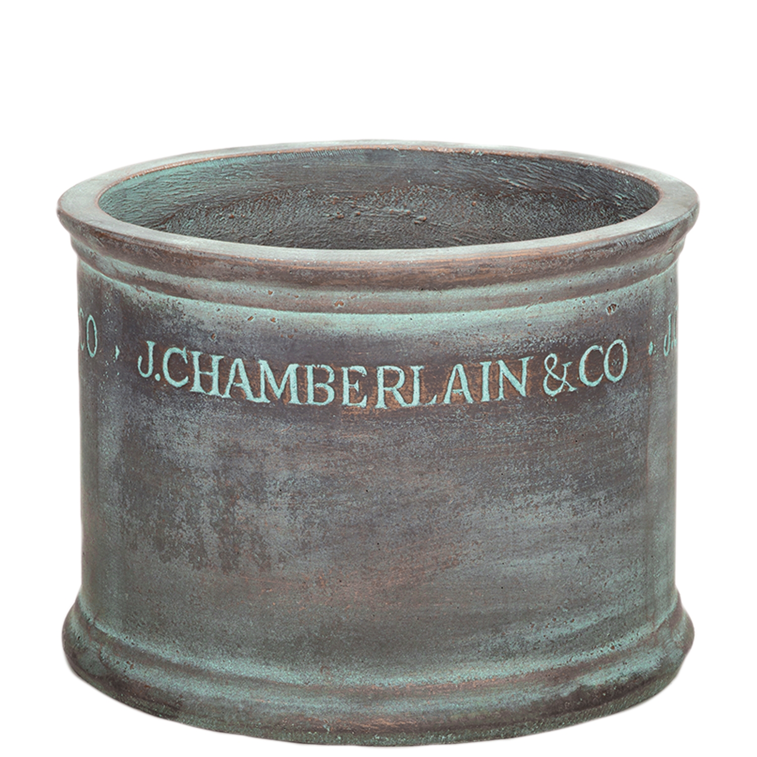 J Chamberlain & Co Verdigris Rustic Cylinder (3 sizes) AA0157 J