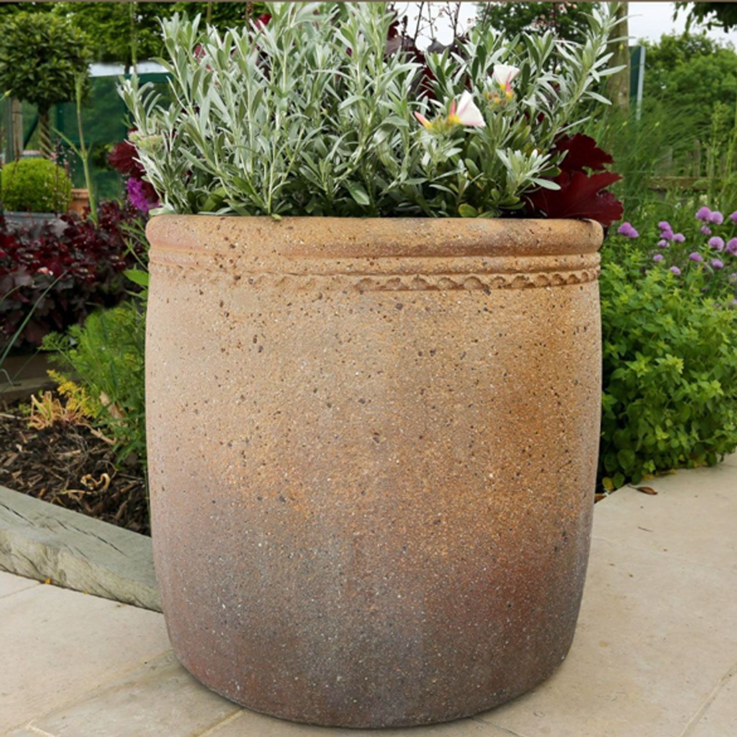 Old Ironstone Giant Round Pot D70cm x H75cm RP Riverhill Garden