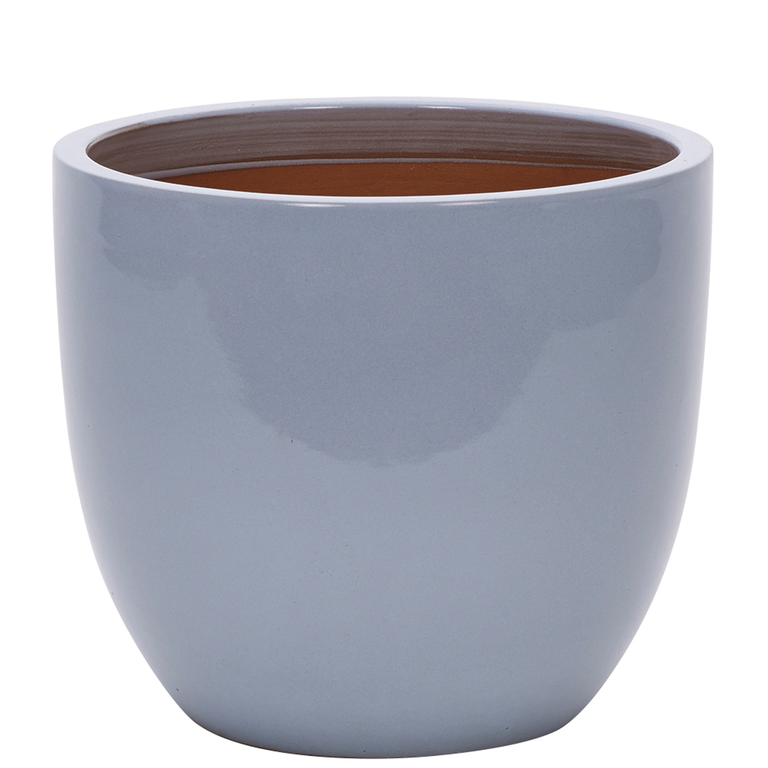Offer Sky Blue Glazed Low Egg Pot (4 sizes) BR10SB Riverhill