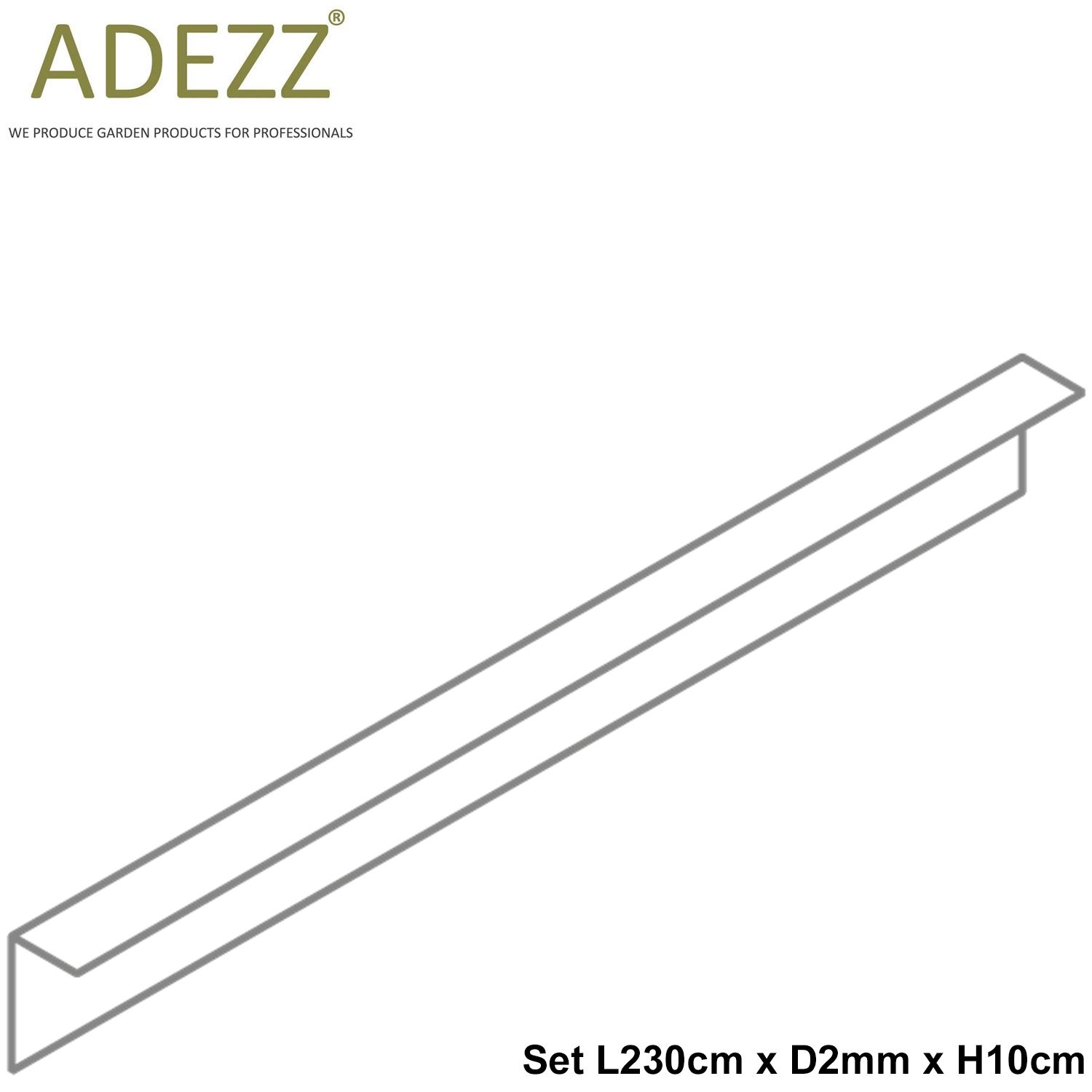 ADEZZ Set Galvanized Steel Garden Edging Riverhill Garden Supplies